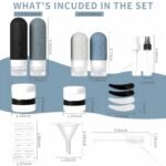 18pack Travel Bottles for Toiletries,TSA Approved Silicone Travel Containers for Toiletries,Leak Pro…